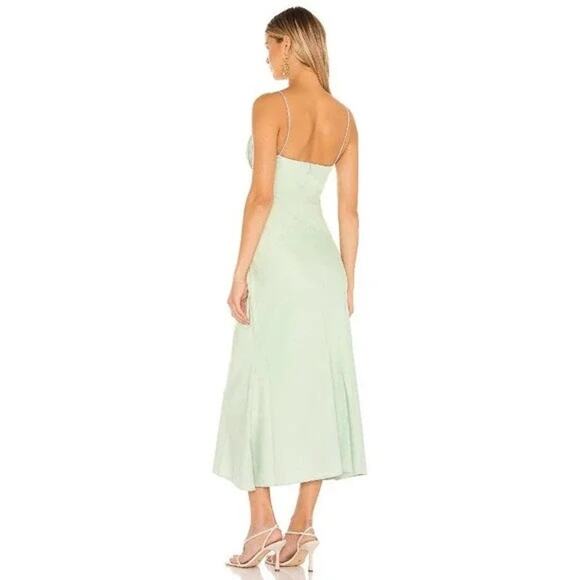 MISHA Casandra Midi Dress Seafoam 0 - Picture 2 of 10